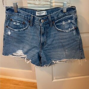 Abercrombie & Fitch Light Blue Jean Shorts
